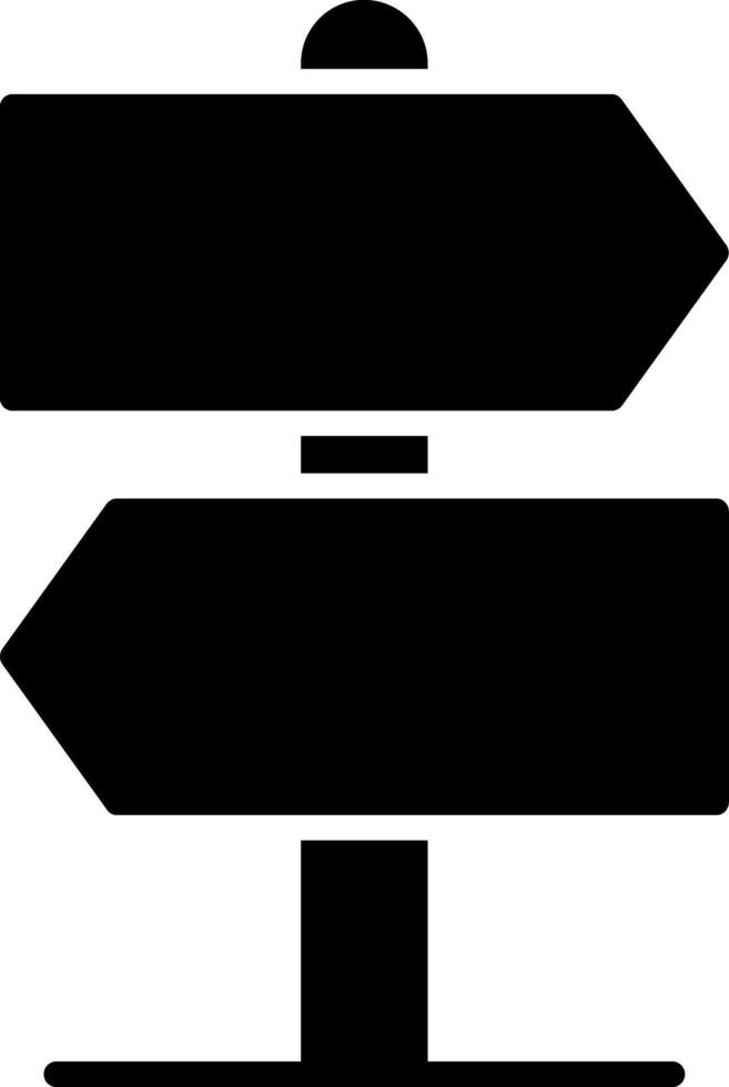 verkeersbord glyph icon vector