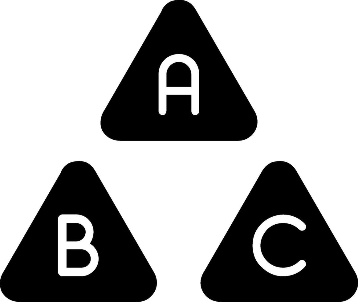 abc glyph-pictogram vector