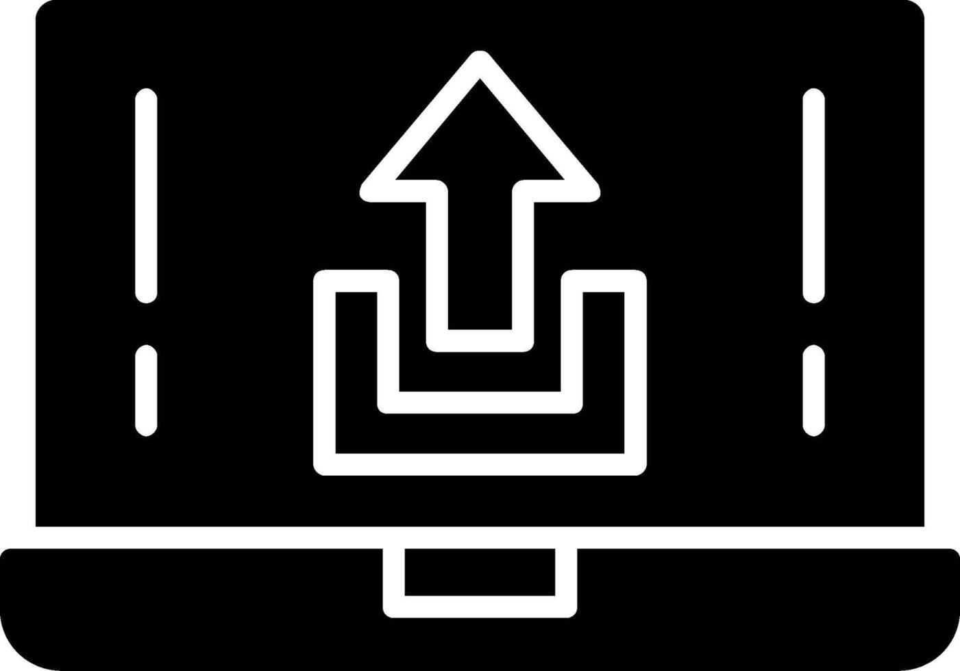 glyph-pictogram uploaden vector