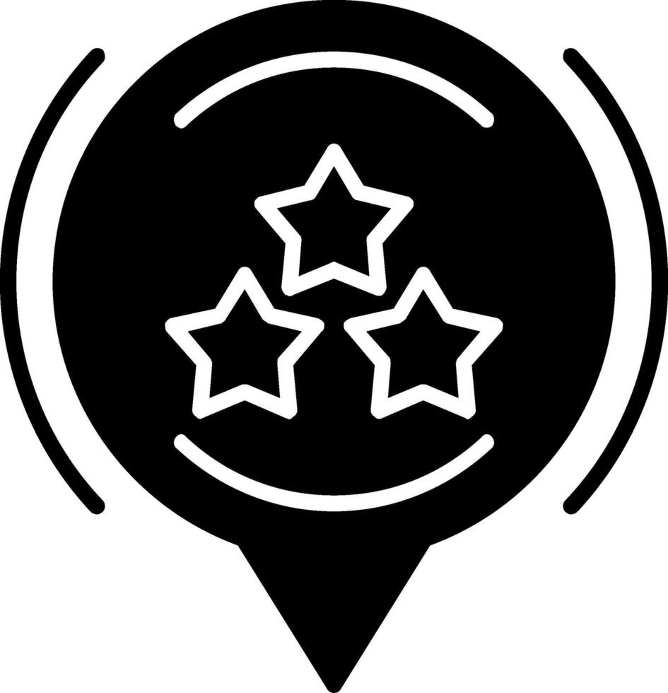 ster glyph icoon vector