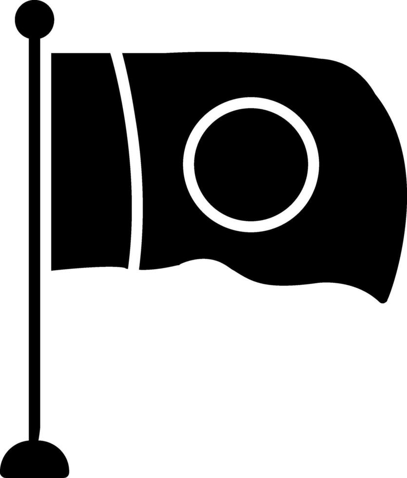 vlag glyph icoon vector