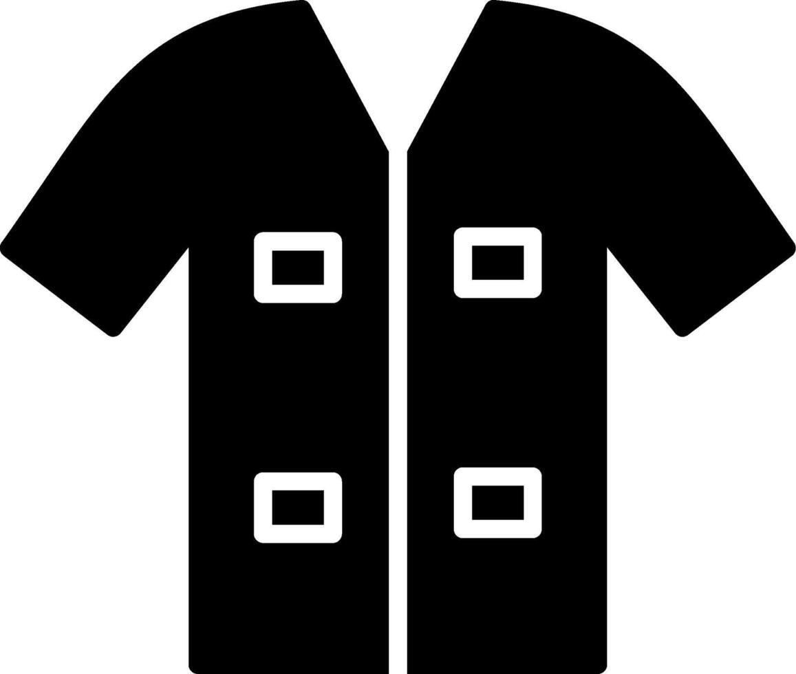 shirt glyph icoon vector