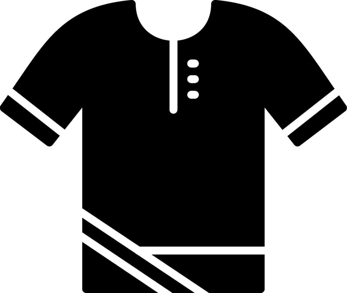 poloshirt glyph icoon vector