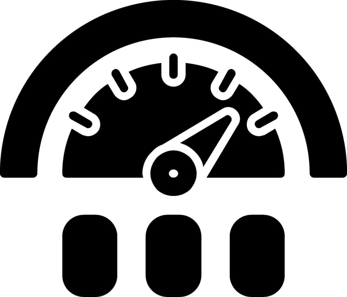 meter glyph-pictogram vector