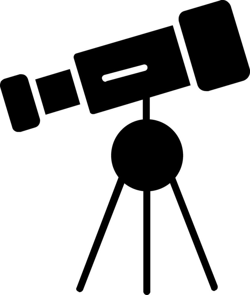 telescoop glyph icoon vector