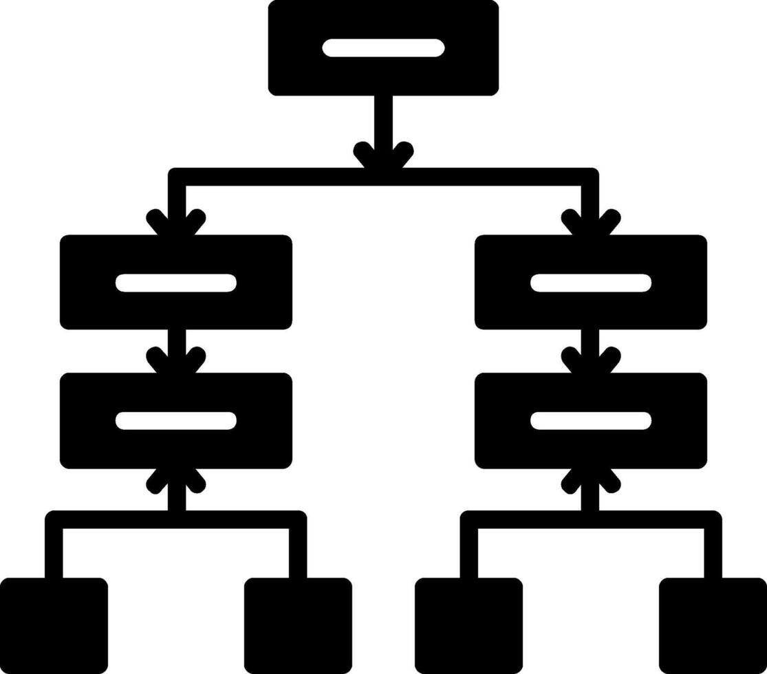 tijdlijn glyph-pictogram vector