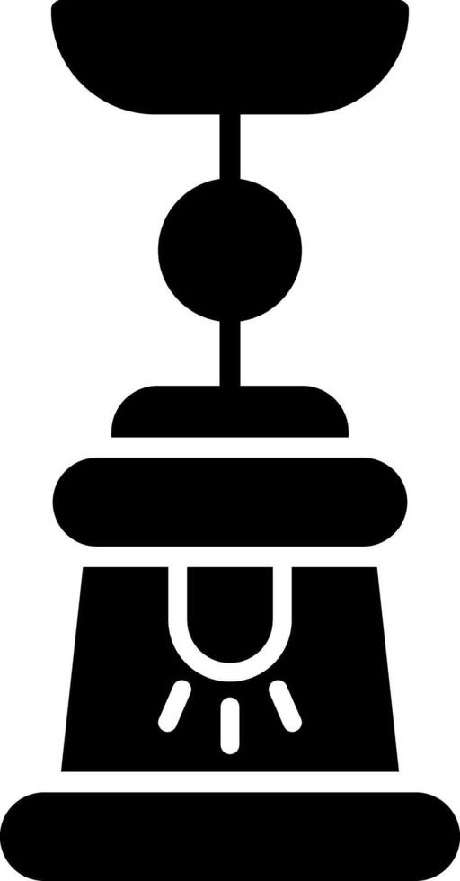 lamp glyph icoon vector