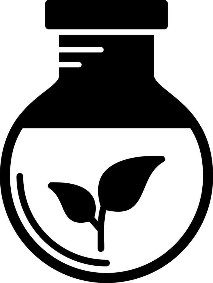 groen chemie glyph icoon vector