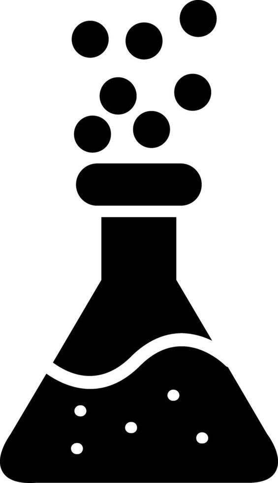 Chemicaliën glyph icoon vector