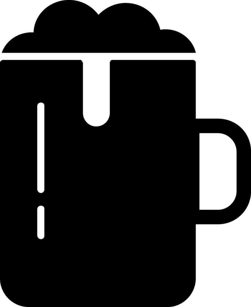 bier glyph icoon vector