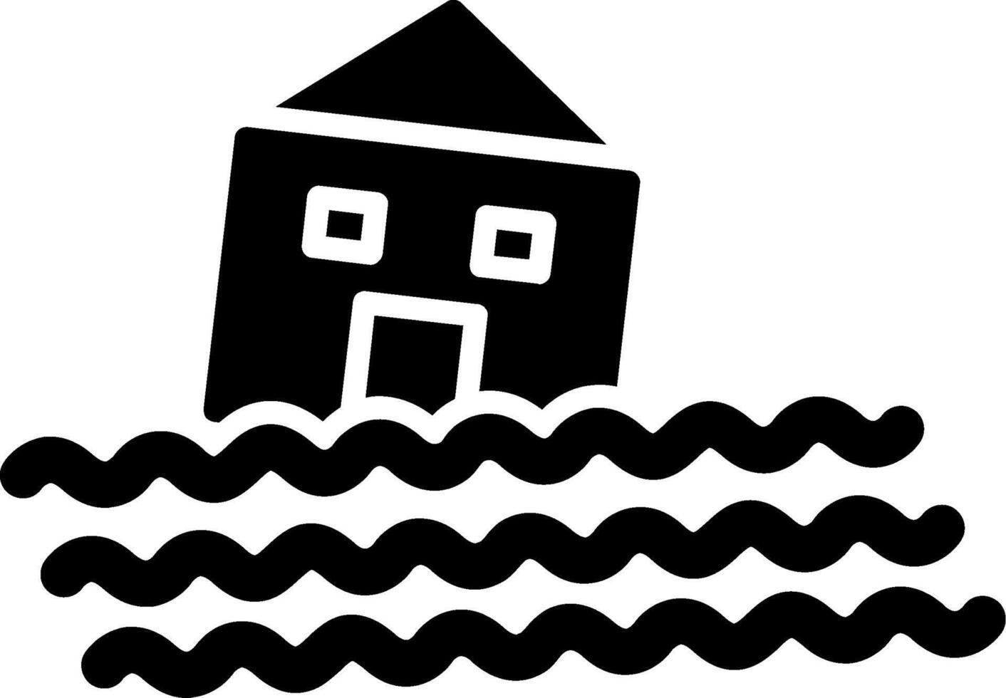 huis glyph icoon vector