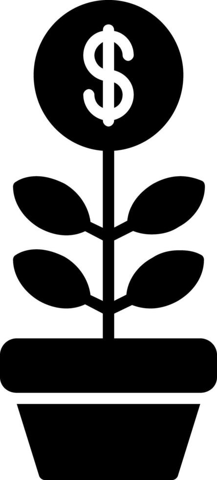 investeringsglyph-pictogram vector