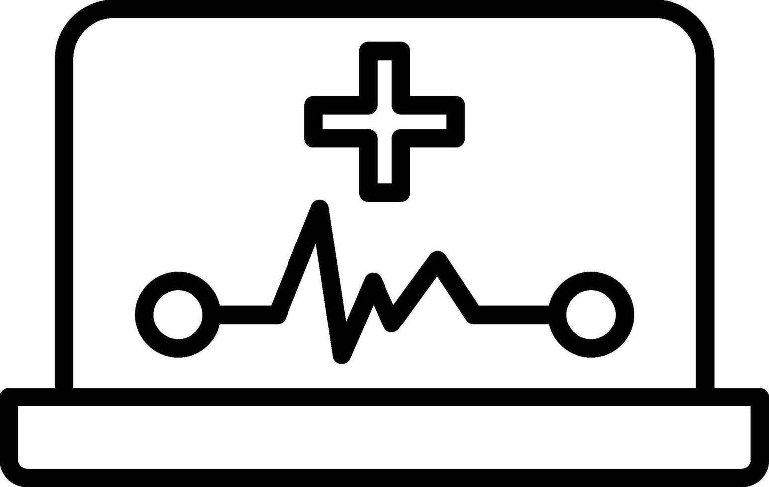 ehealth lijn icoon vector