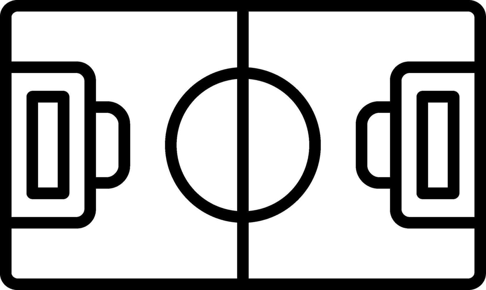 pictogram voetbalveld lijn vector