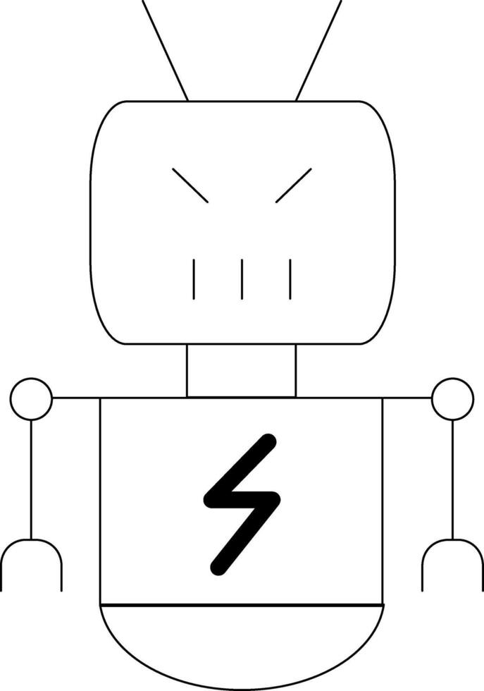 botnet lijn icoon vector