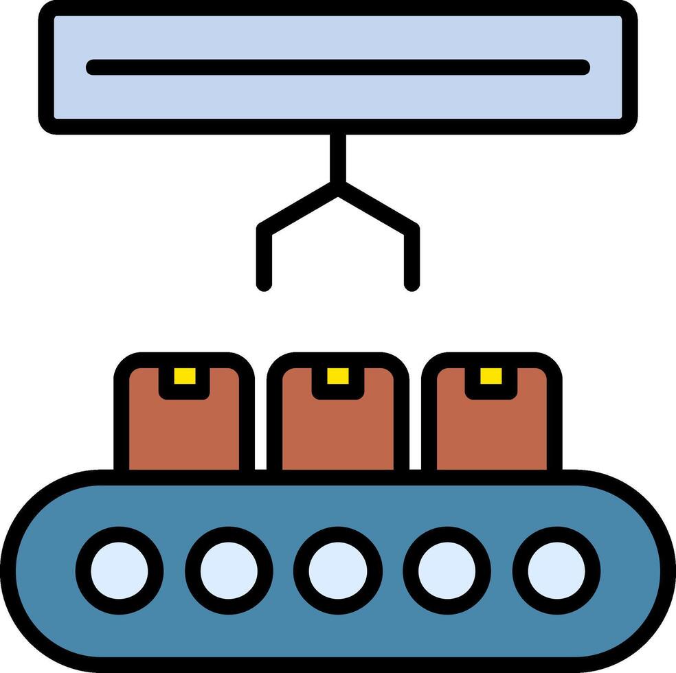 Product lijn gevulde icoon vector