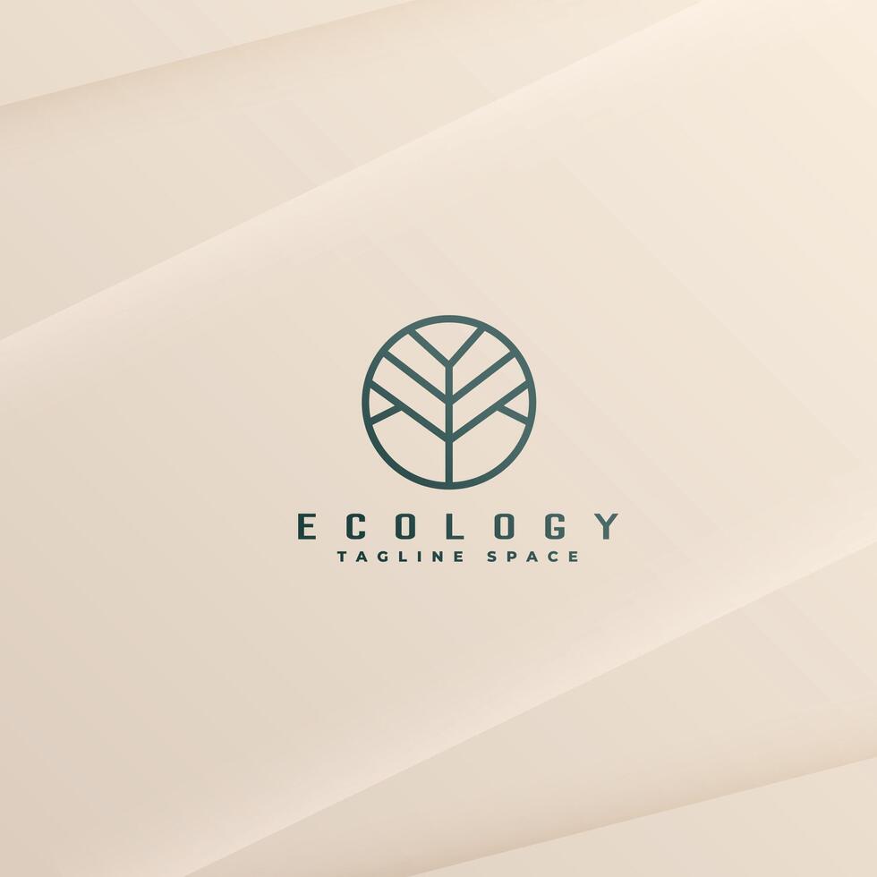 abstract boom logo voor ecologisch groei sjabloon vector