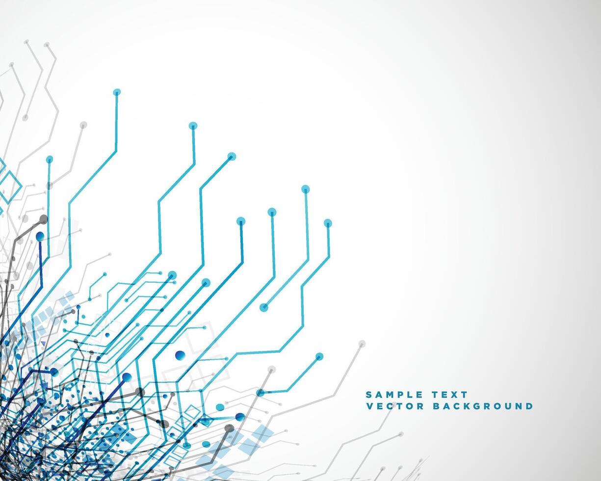 technologie netwerk stroomkring lijnen abstract achtergrond vector