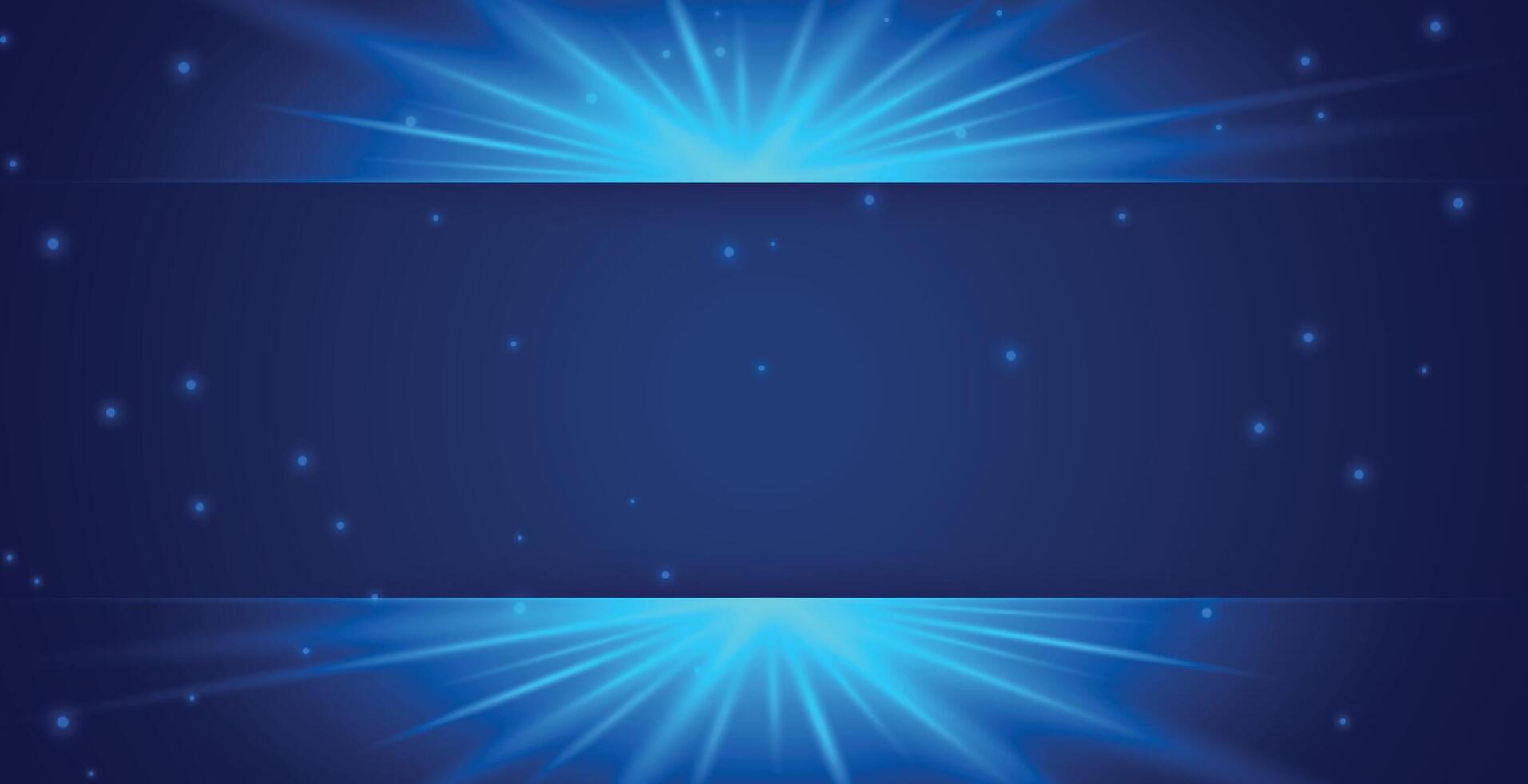 gloeiend licht gloed blauw backdrop met tekst ruimte vector