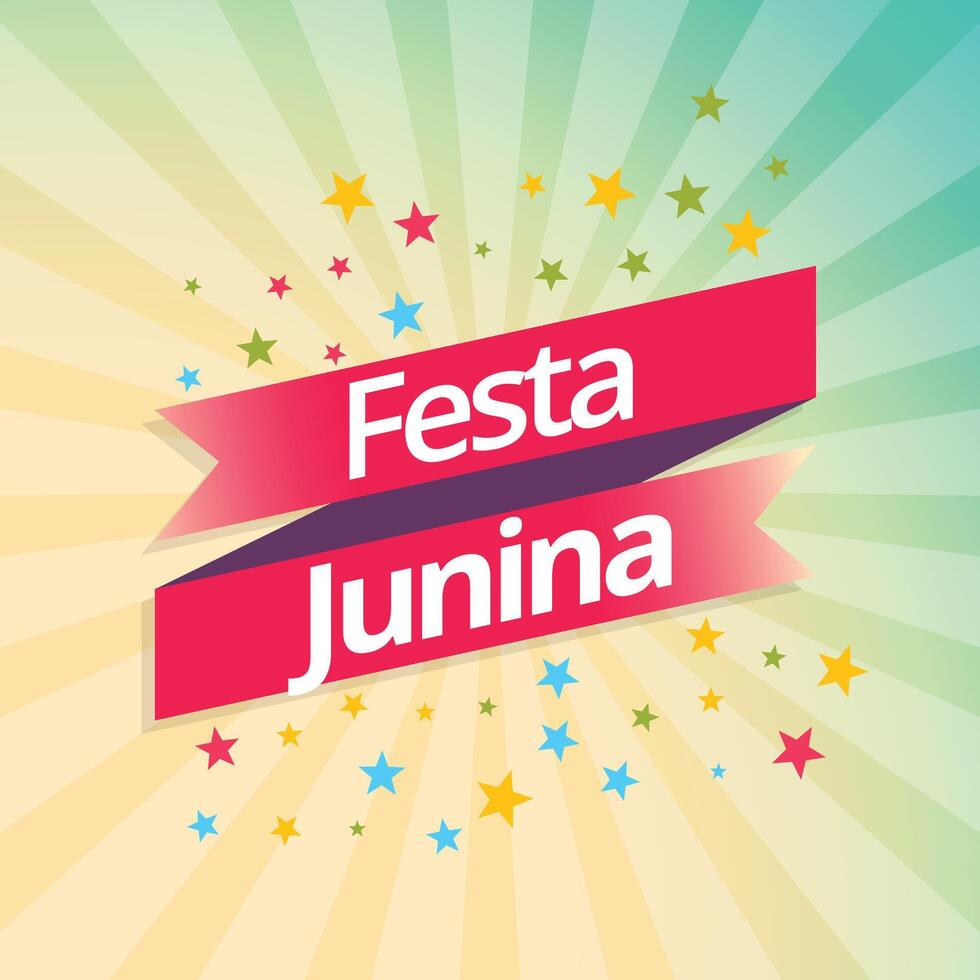 festa Junina Brazilië festival partij vakantie viering kleurrijk banier illustratie vector