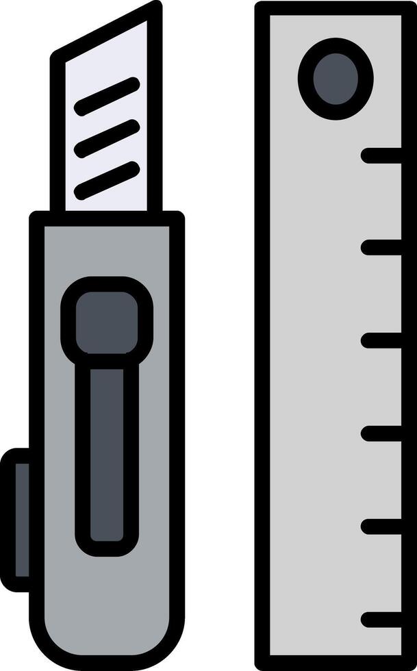 gereedschap lijn gevulde icoon vector