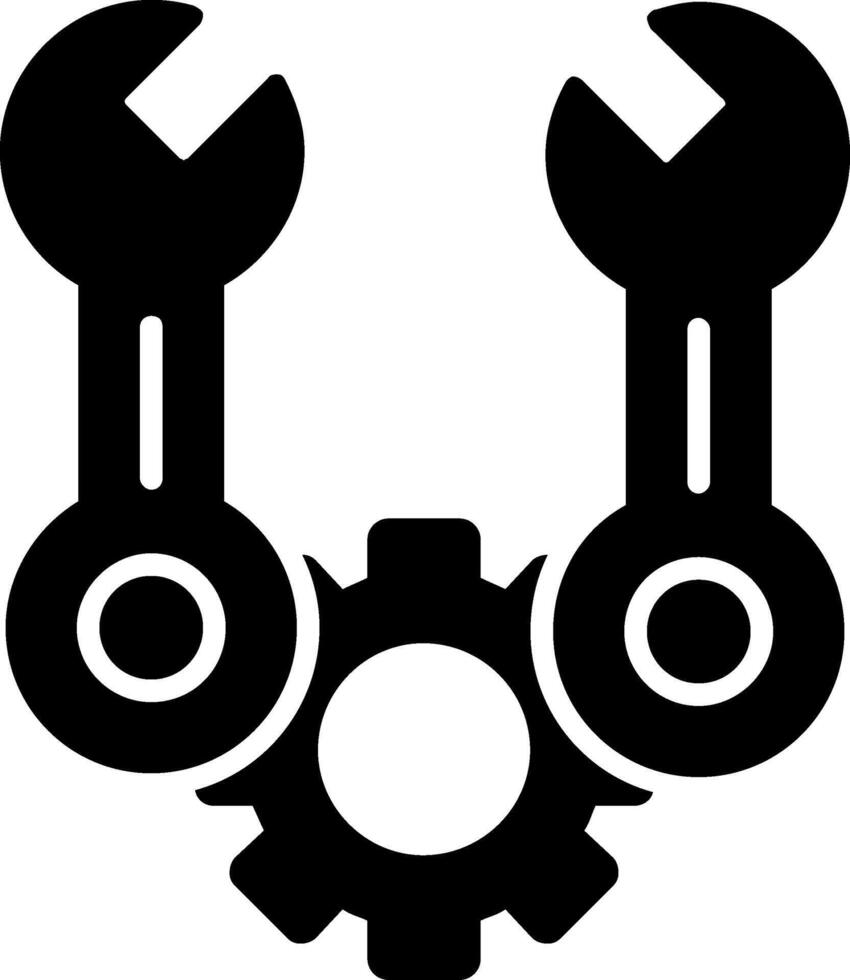 moersleutel glyph-pictogram vector