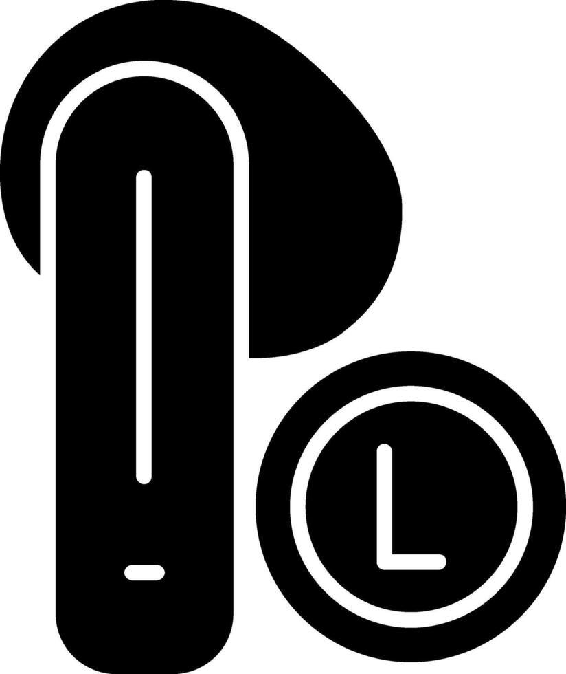 oordopje glyph icoon vector