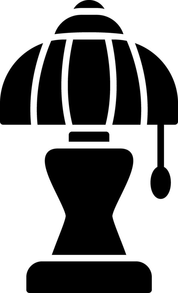 lamp glyph icoon vector