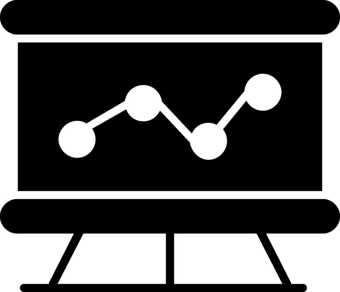 whiteboard glyph-pictogram vector