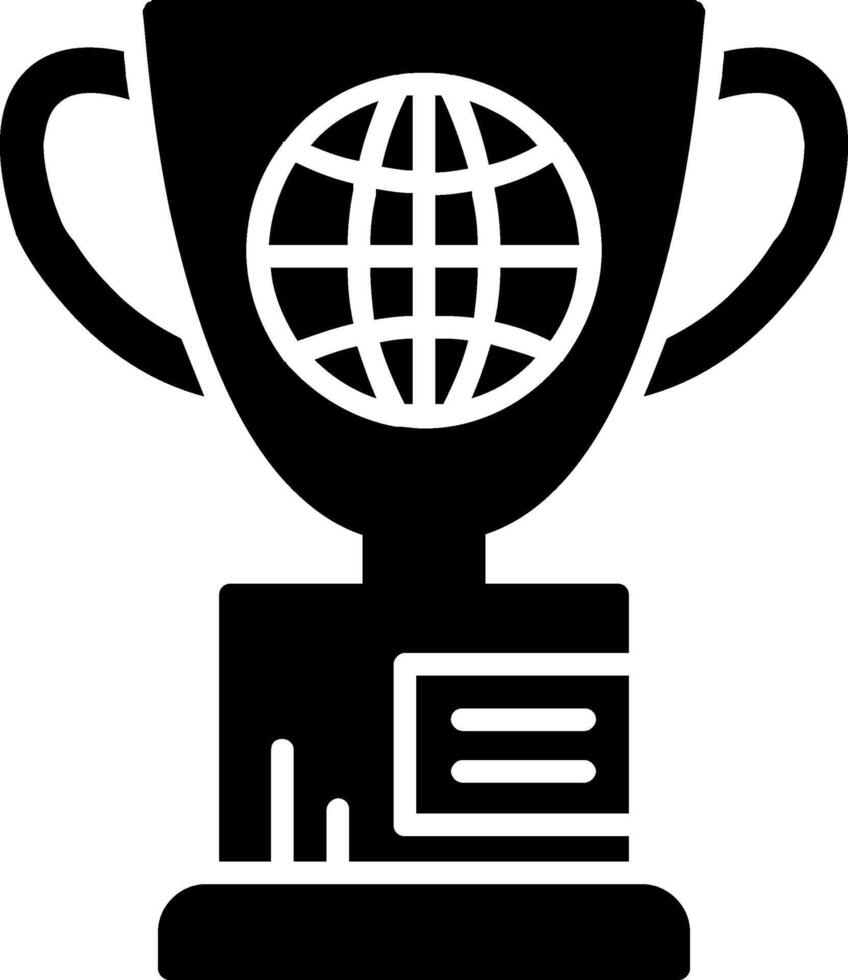 wereldbol glyph-pictogram vector