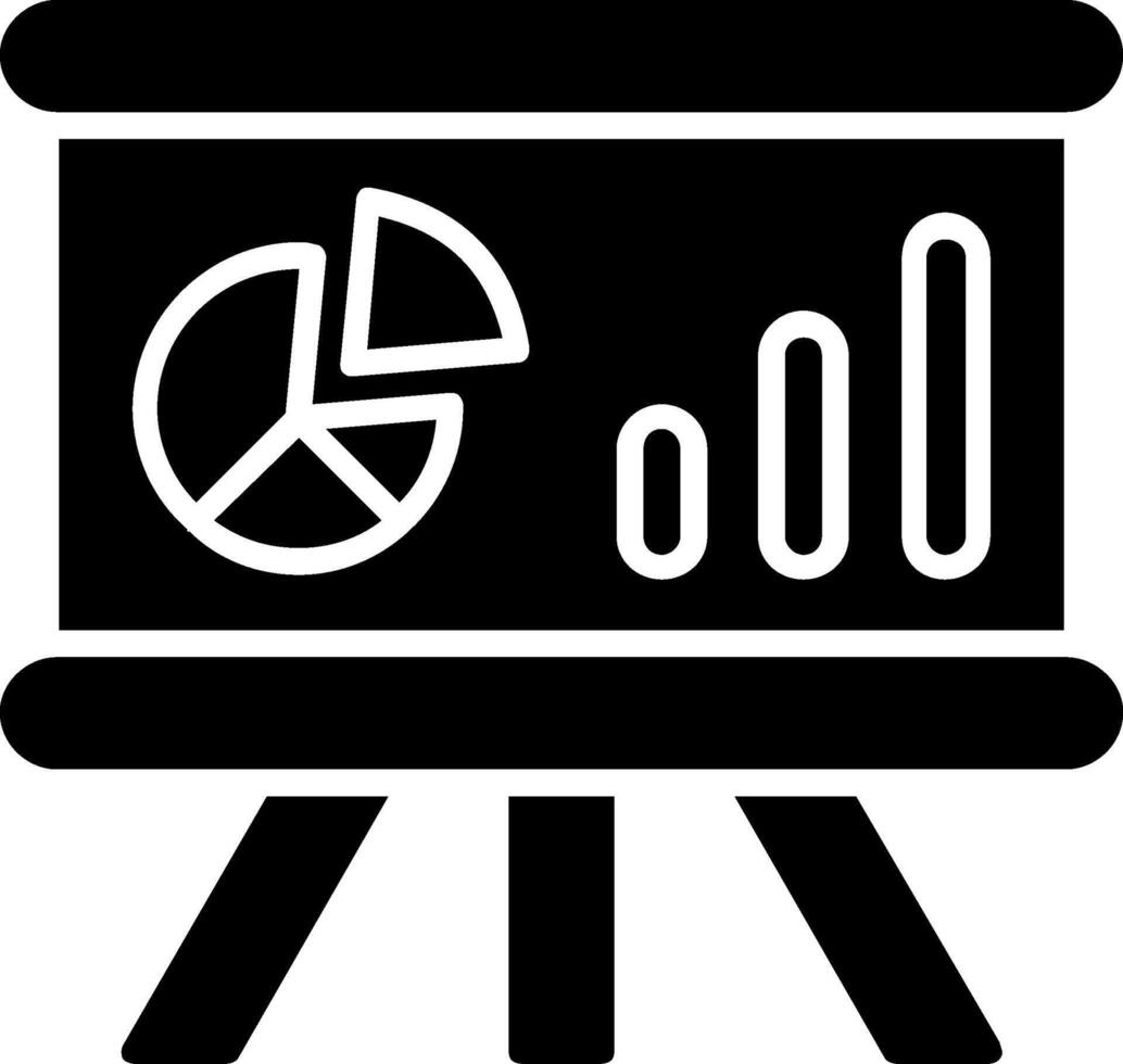 whiteboard glyph-pictogram vector