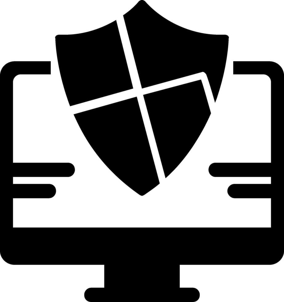 bescherming glyph icoon vector