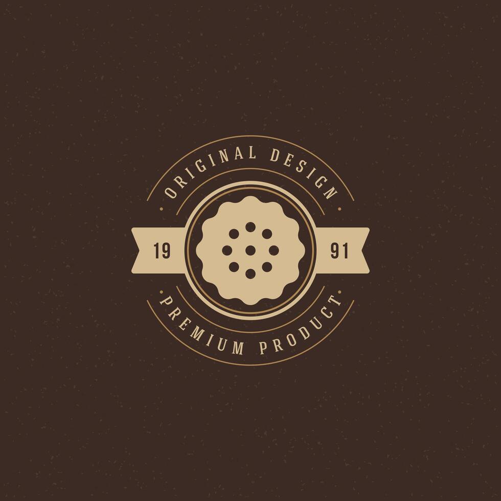 bakkerij winkel logo sjabloon. ontwerp element wijnoogst stijl voor logotype vector