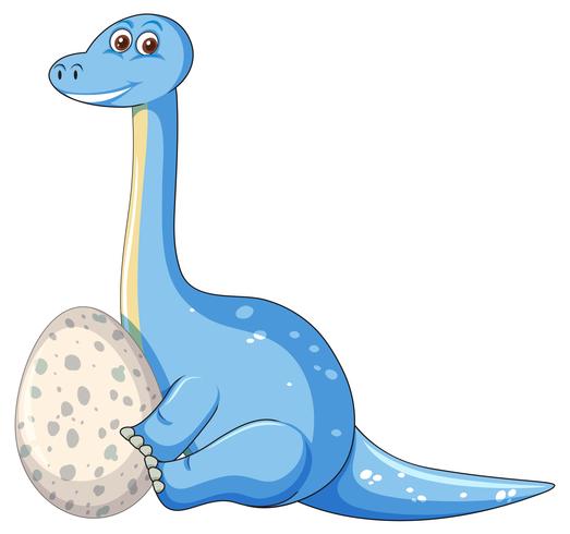 Een dinosaurus en een ei vector