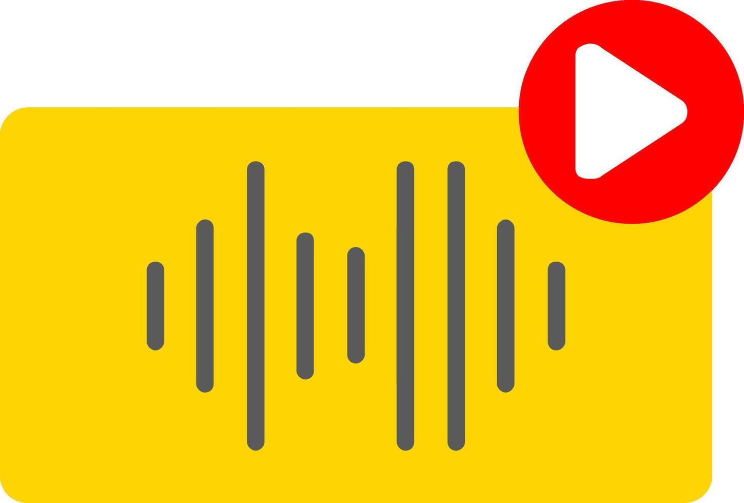 audio plat pictogram vector