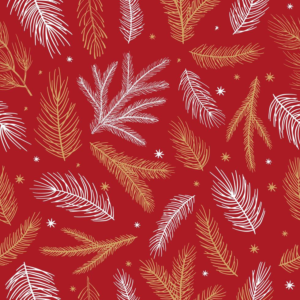 Kerstmis en Nieuwjaar naadloze patroon, vector xmas achtergrond
