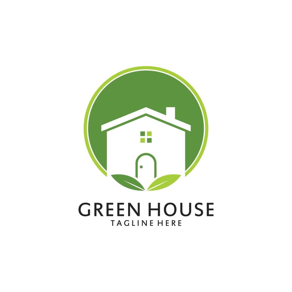 groen huis logo icoon illustratie vector