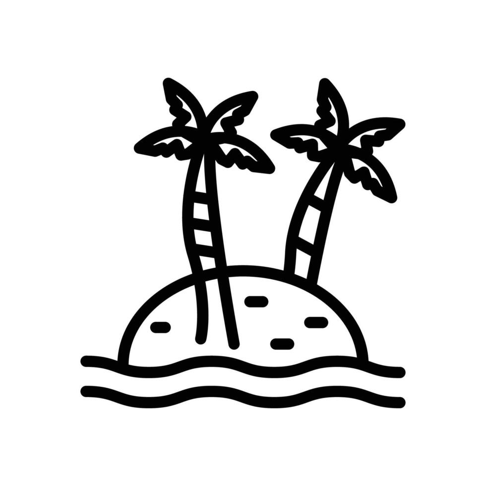 palm strand eiland vector