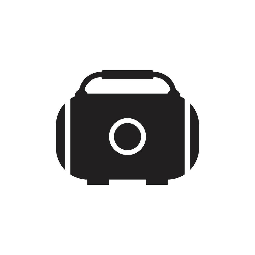 rugzak icoon logo vector