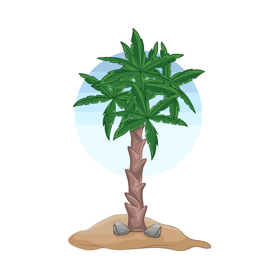 illustratie van palm boom vector