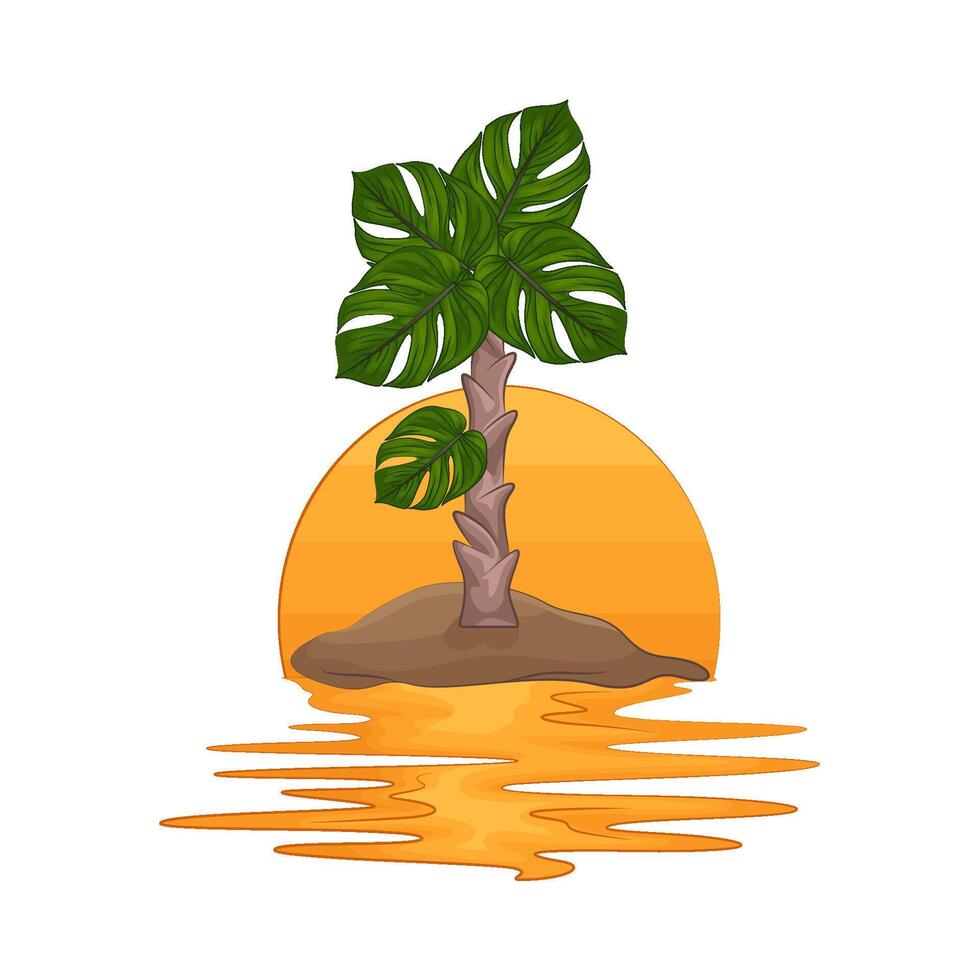 illustratie van palm boom vector