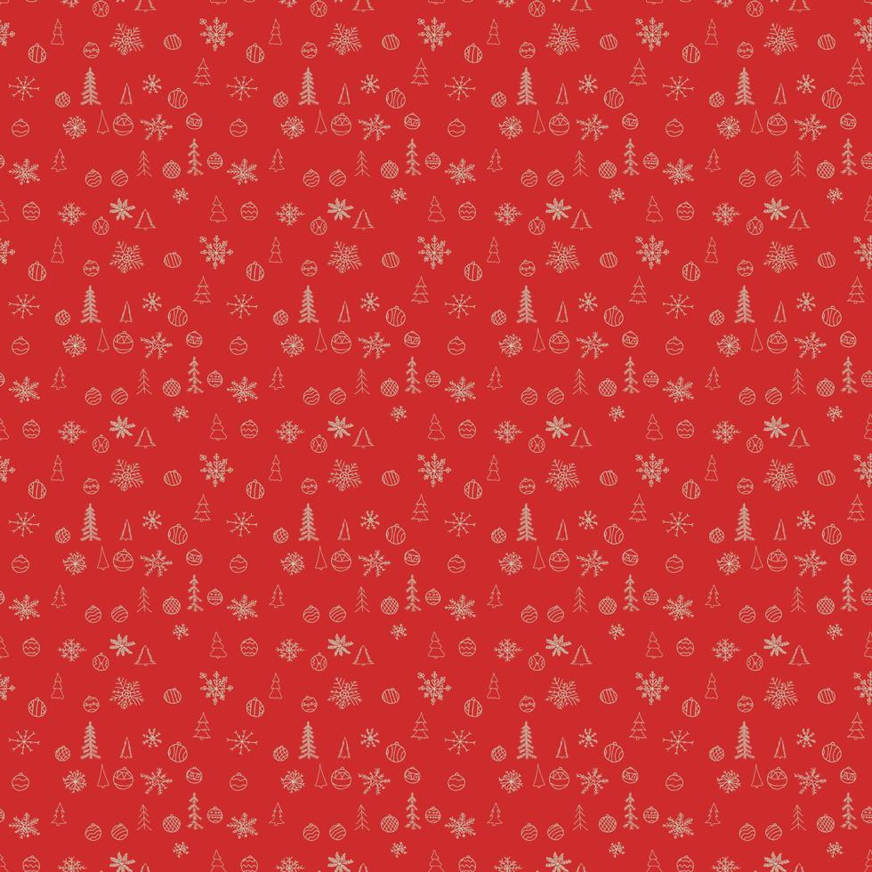 rode kerst achtergrond. naadloos kerstpatroon vector