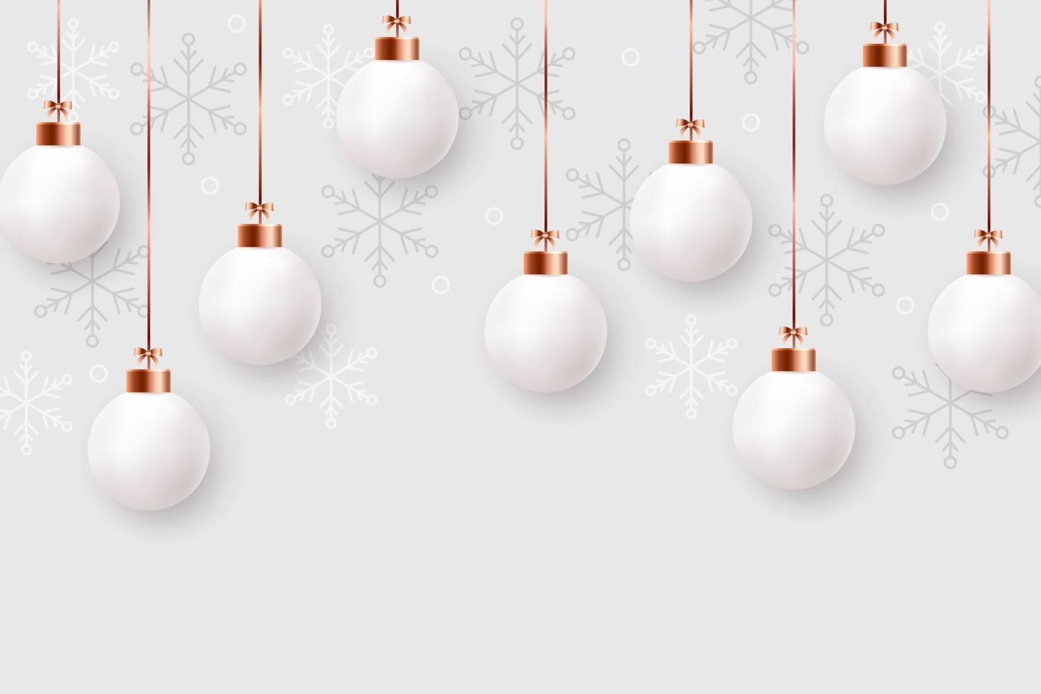 realistische kerstballen opgehangen aan gouden draden vector