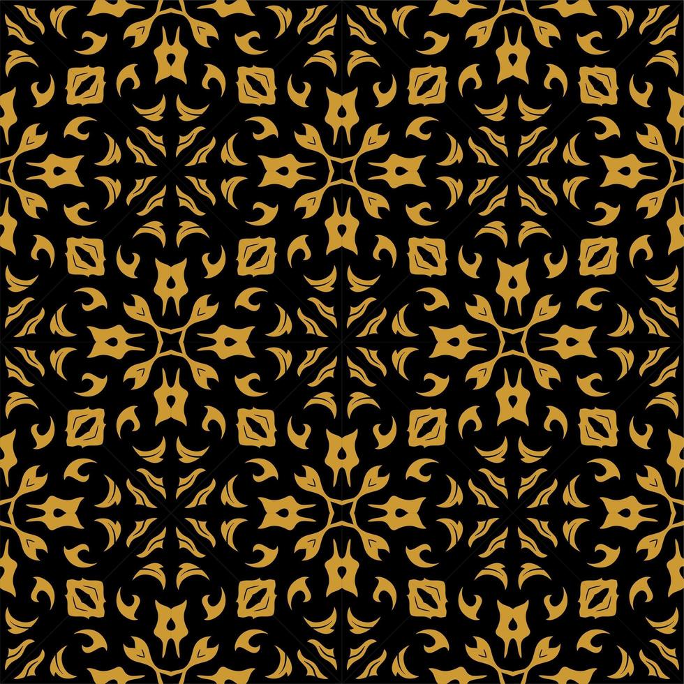 zwart en goud patroon ornament vorm. eenvoudige naadloze abstracte achtergrond vector