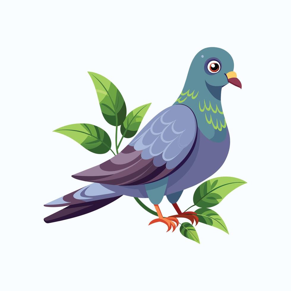 realistisch duivenvogel concept illustratie vector