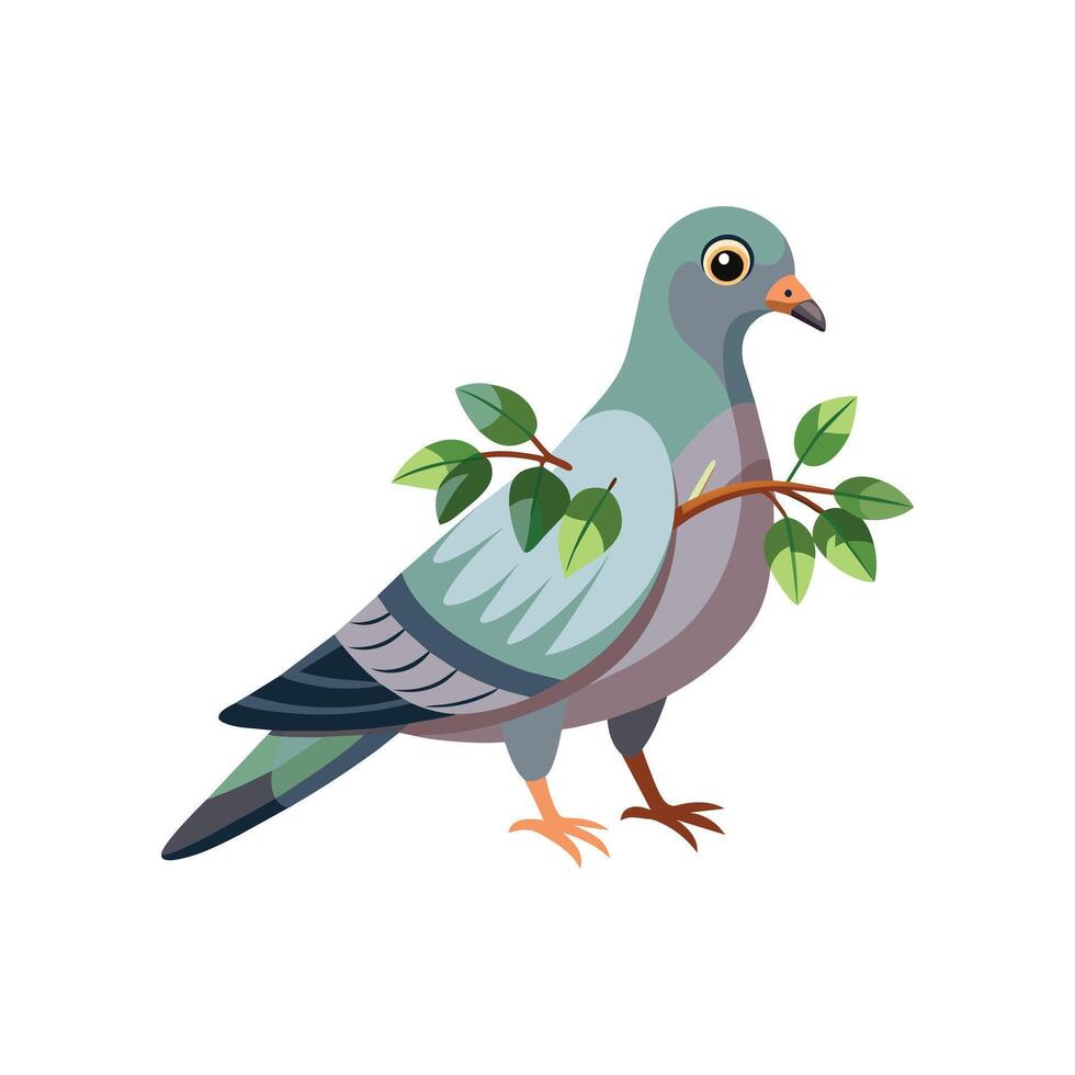 realistisch duivenvogel concept illustratie vector