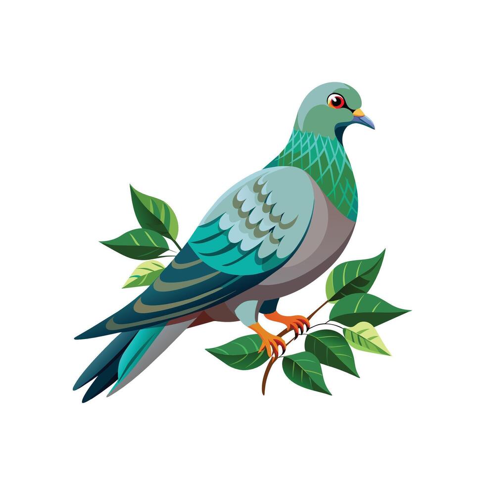 realistisch duivenvogel concept illustratie vector