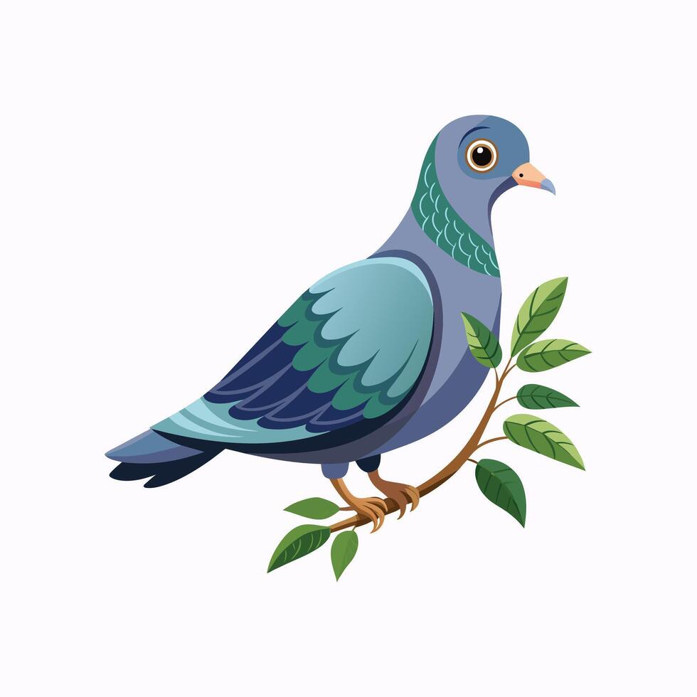 realistisch duivenvogel concept illustratie vector