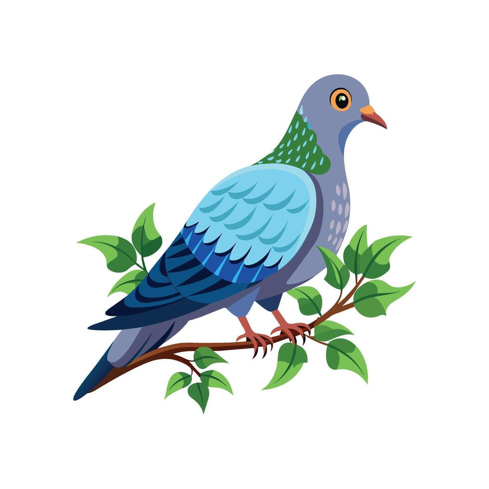 realistisch duivenvogel concept illustratie vector