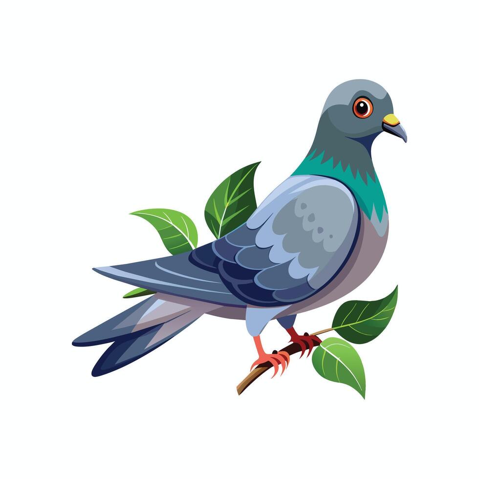 realistisch duivenvogel concept illustratie vector